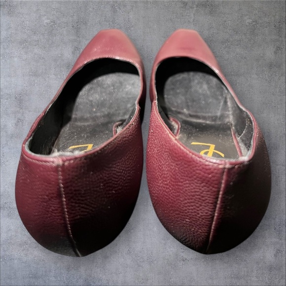 Authentic YSL Burgundy Leather Platform Pumps – Size 37.5 - Picture 3 of 5